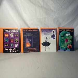 Halloween Greeting Cards Set of 4
 for GRANDPARENTS